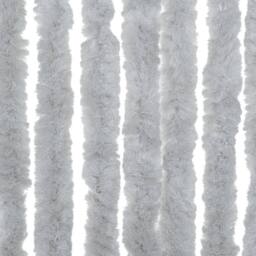 Berkfield Home Fly Curtain Grey 100x230 cm Chenille - thumbnail 6