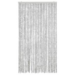 Berkfield Home Fly Curtain Grey 100x230 cm Chenille - thumbnail 3