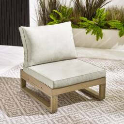 FurnitureboxUK Brisa Solid Wood 8 Seat Outdoor Sofa Set in Light Brown - thumbnail 7
