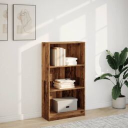 Berkfield Home Bookcase Old Wood 60x24x109 cm Engineered Wood in Brown - Size: 60 x 24 x 109 cm - thumbnail 3