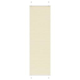 Berkfield Home Pleated Blind Cream 55x200 cm Fabric Width 54.4 cm Polyester - thumbnail 2