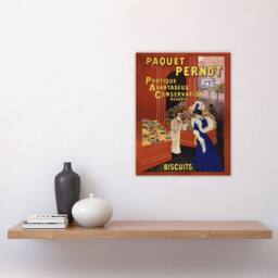 "Artery8 Biscuits Pernot Vintage Advert Vintage Wall Art Print Cappiello in Red - Size: W12"" x H16""" - thumbnail 4