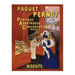 "Artery8 Biscuits Pernot Vintage Advert Vintage Wall Art Print Cappiello in Red - Size: W12"" x H16""" - thumbnail 1