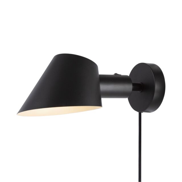 Nordlux Modern Indoor Wall Light Black Aluminium E27 On-Fixture Switch - No, IP20 - image 1