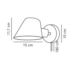 Nordlux Modern Indoor Wall Light Black Aluminium E27 On-Fixture Switch - No, IP20 - thumbnail 5