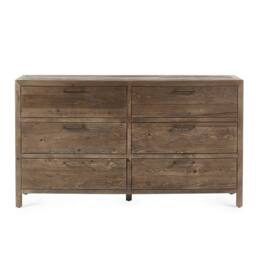 Cheshire Premium Legacy 6 Drawer Wide Chest - Cashew in Beige - thumbnail 8
