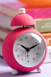 PRESENT TIME Karlsson Chaplin Alarm Clock - Bright Pink - thumbnail 2