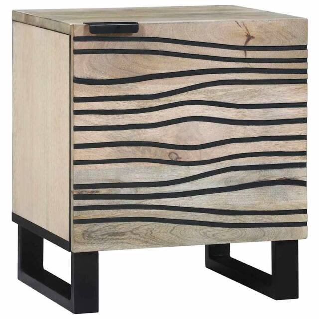 Berkfield Home Bedside Tables 2 pcs Natural 40 x 33.5 x 46 cm in Light Brown - image 1