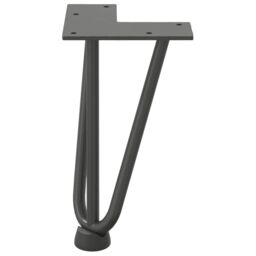 Berkfield Home Hairpin Table Legs 4 pcs Anthracite 20 cm Solid Steel in Black - thumbnail 5