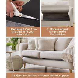 SPETLEK Sofa Cushion Support 1x in Black - Size: 100 cm × 150 cm - thumbnail 5