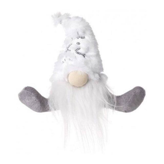 Garden Greatness Winter Wonderland Sitting Furry Gonk in White - Size: 1 Pack