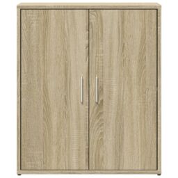 Berkfield Home Sideboards 2 pcs Sonoma Oak 60x31x70 cm Engineered Wood in Brown - Size: 60 x 31 x 70 cm - thumbnail 5