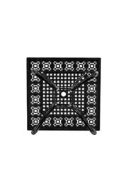 Living and Home Square Aluminum Outdoor Garden Dining Table in Black - thumbnail 5