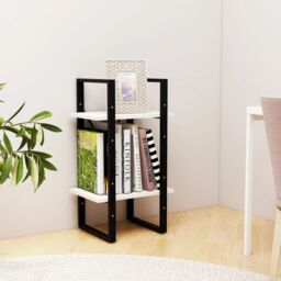 Berkfield Home 2-Tier Book Cabinet White 40x30x70 cm Solid Pine Wood - Size: 40 x 30 x 70 cm - thumbnail 3