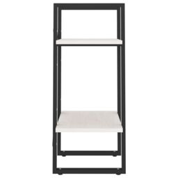 Berkfield Home 2-Tier Book Cabinet White 40x30x70 cm Solid Pine Wood - Size: 40 x 30 x 70 cm - thumbnail 6