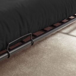 X Rocker Stronghold High Sleeper Bunk Bed with Double Futon / Sofa Bed in Black - Size: Single - thumbnail 5