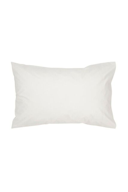 CHRISTY 400TC Luxury Cotton Sateen Plain Dye Pillowcases Pair in Ivory - image 1