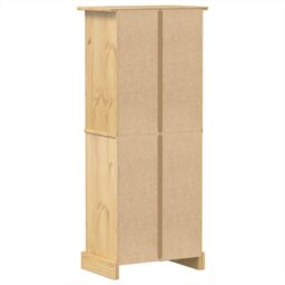 Berkfield Home Wine Rack Corona 56x35x120 cm Solid Wood Pine in Brown - Size: 56 x 35 x 120 cm - thumbnail 6