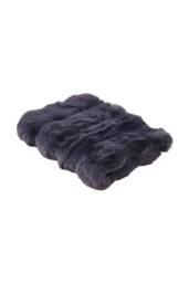 Living and Home Sleek Textured Plush Sofa Cover in Dark Grey - Size: Small - thumbnail 5