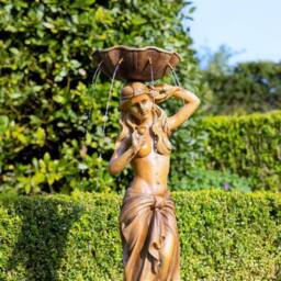 Primrose Naiades Figurine & Surround Water Feature 119cm in Bronze - thumbnail 4