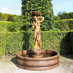 Primrose Naiades Figurine & Surround Water Feature 119cm in Bronze - thumbnail 2