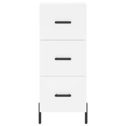 Berkfield Home Highboard White 34.5x34x180 cm Engineered Wood - thumbnail 6