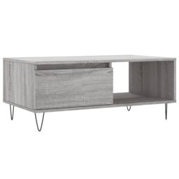 Berkfield Home Coffee Table Grey Sonoma 90x50x36.5 cm Engineered Wood - thumbnail 2