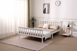 Starlight Beds Somnium White Shaker Wooden Bed Frame - Size: Super King - thumbnail 2