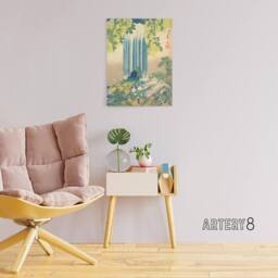 "Artery8 Hokusai Yoro Waterfall Canvas Japanese Wall Art - Size: W18"" x H24""" - thumbnail 3