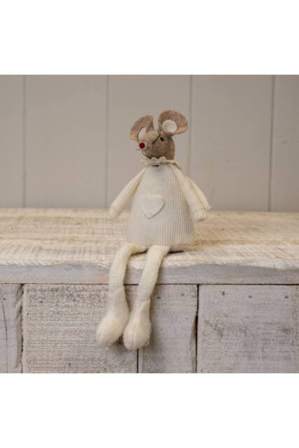 KDMD Cream Fabric Sitting Mouse - image 1