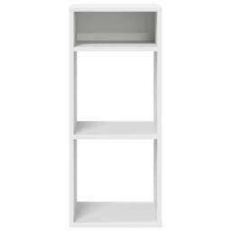 Berkfield Home Decorative Book Cabinet White 34x31x80 cm Engineered Wood - Size: 34 x 31 x 80 cm - thumbnail 4