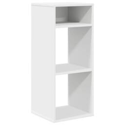 Berkfield Home Decorative Book Cabinet White 34x31x80 cm Engineered Wood - Size: 34 x 31 x 80 cm - thumbnail 3