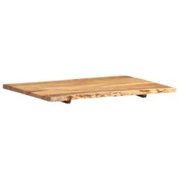 Berkfield Home Table Top Solid Acacia Wood 80x(50-60)x2.5 cm in Brown - thumbnail 9