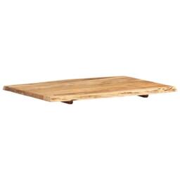 Berkfield Home Table Top Solid Acacia Wood 80x(50-60)x2.5 cm in Brown - thumbnail 6