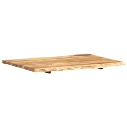 Berkfield Home Table Top Solid Acacia Wood 80x(50-60)x2.5 cm in Brown - thumbnail 8
