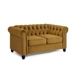 Home Detail Women's Chester 2 Seater Sofa in Gold - thumbnail 2
