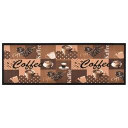 Berkfield Home Kitchen Carpet Washable Coffee brown 60x180 cm - thumbnail 2