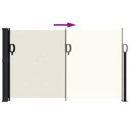 Berkfield Home Retractable Side Awning Cream 117x300 cm - thumbnail 5