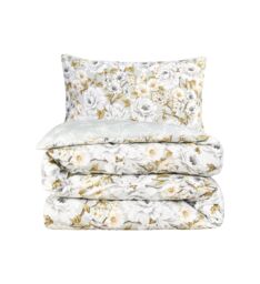 Smart Living Luxury Soft Reversible Elegant Blooms Complete Bedding Set in Green - Size: King - thumbnail 7
