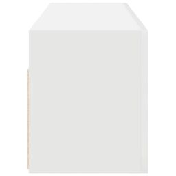 Berkfield Home Bathroom Wall Cabinet White 100x25x30 cm Engineered Wood - Size: 100 x 25 x 30 cm - thumbnail 6
