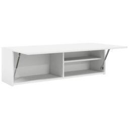 Berkfield Home Bathroom Wall Cabinet White 100x25x30 cm Engineered Wood - Size: 100 x 25 x 30 cm - thumbnail 5