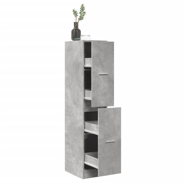 Berkfield Home Apothecary Cabinet Concrete Grey 30x41x144.5 cm Engineered Wood - image 1