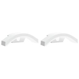 Berkfield Home Outdoor LED Wall Lights with Sensors 2pcs White Die-cast Aluminium - thumbnail 3