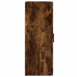 Berkfield Home Wall Mounted Cabinet Smoked Oak 34.5x34x90 cm Engineered Wood in Brown - thumbnail 8