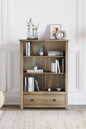 Home Discount Vida Designs Panama 1 Drawer Bookcase Storage 1100 x 800 x 350 mm in Brown - thumbnail 2