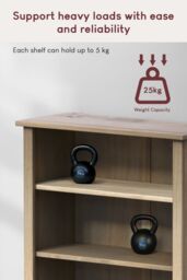 Home Discount Vida Designs Panama 1 Drawer Bookcase Storage 1100 x 800 x 350 mm in Brown - thumbnail 4