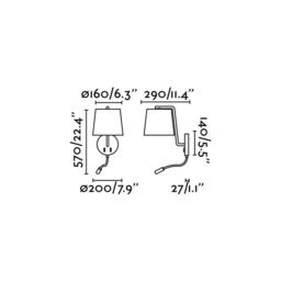 Netlighting Berni 1 Light Indoor Wall Light Reading Lamp White Satin Nickel E27 - thumbnail 2