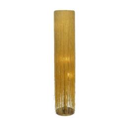 The Libra Company Draper Beaded Glass Floor Lamp - Iron/Glass - L31 x W31 x H160 cm in Gold - thumbnail 2