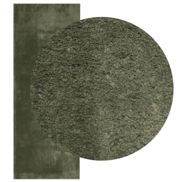 Berkfield Home Rug HUARTE Short Pile Soft & Washable Forest Green 80x200 cm - Size: Medium - image 1