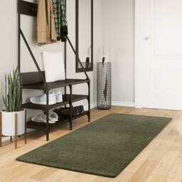 Berkfield Home Rug HUARTE Short Pile Soft & Washable Forest Green 80x200 cm - Size: Medium - thumbnail 2